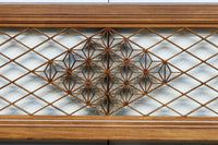 気品ある麻の葉組子模様が映える欄間・書院セット EZ2526 在庫5枚1組