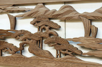 Carved ranma material EZ2547