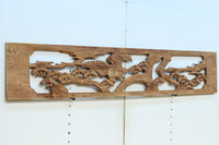 【ご精算用】堂々と貫禄ある鷹を描いた彫刻欄間素材 EZ2553ab 在庫(a:1 b:1)枚