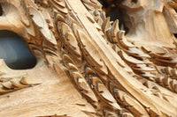 非公開 貫禄ある松の木を丁寧に彫り描いた深彫り彫刻欄間 EZ2565ab 在庫(a:1 b:1)枚