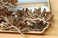 非公開 貫禄ある松の木を丁寧に彫り描いた深彫り彫刻欄間 EZ2565ab 在庫(a:1 b:1)枚