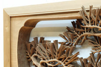 非公開 貫禄ある松の木を丁寧に彫り描いた深彫り彫刻欄間 EZ2565ab 在庫(a:1 b:1)枚