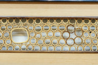 竹の輪で描く窓絵が可愛らしい欄間 EZ2566ab 在庫(a:1 b:1)枚