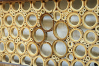 竹の輪で描く窓絵が可愛らしい欄間 EZ2566ab 在庫(a:1 b:1)枚