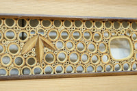 竹の輪で描く窓絵が可愛らしい欄間 EZ2566ab 在庫(a:1 b:1)枚