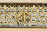 竹の輪で描く窓絵が可愛らしい欄間 EZ2566ab 在庫(a:1 b:1)枚