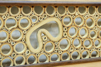 竹の輪で描く窓絵が可愛らしい欄間 EZ2566ab 在庫(a:1 b:1)枚