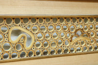 竹の輪で描く窓絵が可愛らしい欄間 EZ2566ab 在庫(a:1 b:1)枚