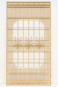 木地色の桐組子装飾で上品な面持ちある建具素材 EZ2572 在庫8枚