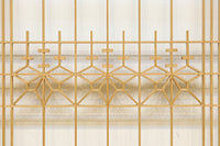 木地色の桐組子装飾で上品な面持ちある建具素材 EZ2572 在庫8枚