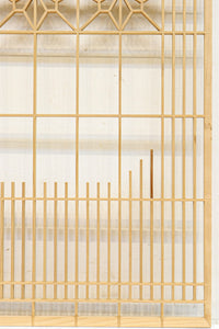 木地色の桐組子装飾で上品な面持ちある建具素材 EZ2572 在庫8枚