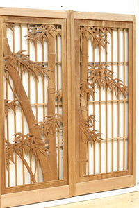 凛とした竹が力強い印象の井波書院 EZ2576 在庫4枚1組