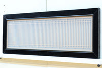 幅776ミリ!! 黒枠で和の風情溢れる小型縦繁欄間 EZ2582 在庫1枚