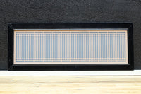 幅776ミリ!! 黒枠で和の風情溢れる小型縦繁欄間 EZ2582 在庫1枚