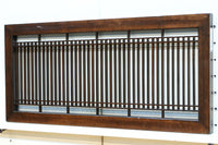 端然と縦格子が美しく並ぶ縦繁小型欄間 EZ2584 在庫1枚