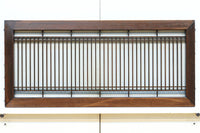 端然と縦格子が美しく並ぶ縦繁小型欄間 EZ2584 在庫1枚