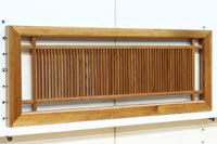 井桁枠で縦繁を囲い上品な面持ちある小型欄間 EZ2586 在庫1枚