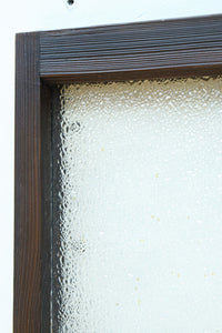 幅880ミリ!! グリーンの色ガラスが映えるガラス小型欄間 EZ2588 在庫1枚