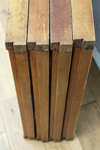 稀少小型サイズ!! 気品漂う組子帯模様で迫力ある両面ガラス入り建具セット EZ2596 在庫4枚1組