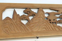 松島を描く彫刻欄間素材 EZ2598ab 在庫(a:1 b:1)枚