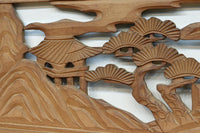 松島を描く彫刻欄間素材 EZ2598ab 在庫(a:1 b:1)枚