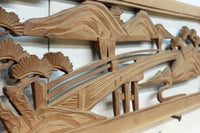 松島を描く彫刻欄間素材 EZ2598ab 在庫(a:1 b:1)枚