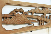 松島を描く彫刻欄間素材 EZ2598ab 在庫(a:1 b:1)枚