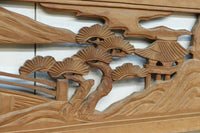 松島を描く彫刻欄間素材 EZ2598ab 在庫(a:1 b:1)枚