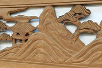 松島を描く彫刻欄間素材 EZ2598ab 在庫(a:1 b:1)枚