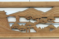 松島を描く彫刻欄間素材 EZ2598ab 在庫(a:1 b:1)枚