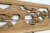 松島を描く彫刻欄間素材 EZ2598ab 在庫(a:1 b:1)枚