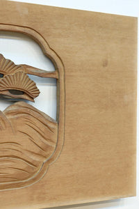 松島を描く彫刻欄間素材 EZ2598ab 在庫(a:1 b:1)枚