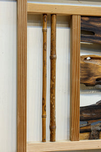 黒柿の自然美溢れる欄間 EZ2599ab 在庫(a:1 b:1)枚