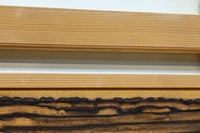 黒柿の自然美溢れる欄間 EZ2599ab 在庫(a:1 b:1)枚