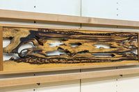 黒柿の自然美溢れる欄間 EZ2599ab 在庫(a:1 b:1)枚