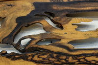 黒柿の自然美溢れる欄間 EZ2599ab 在庫(a:1 b:1)枚