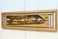 黒柿の自然美溢れる欄間 EZ2599ab 在庫(a:1 b:1)枚