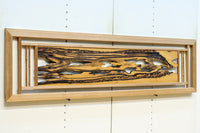 黒柿の自然美溢れる欄間 EZ2599ab 在庫(a:1 b:1)枚