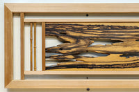 黒柿の自然美溢れる欄間 EZ2599ab 在庫(a:1 b:1)枚