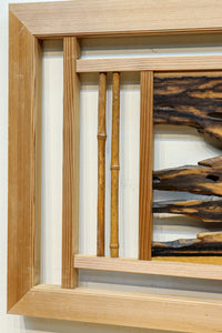 黒柿の自然美溢れる欄間 EZ2599ab 在庫(a:1 b:1)枚