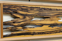 黒柿の自然美溢れる欄間 EZ2599ab 在庫(a:1 b:1)枚