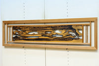 黒柿の自然美溢れる欄間 EZ2599ab 在庫(a:1 b:1)枚