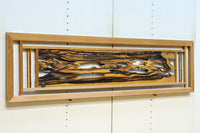 黒柿の自然美溢れる欄間 EZ2599ab 在庫(a:1 b:1)枚