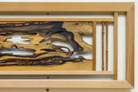 黒柿の自然美溢れる欄間 EZ2599ab 在庫(a:1 b:1)枚