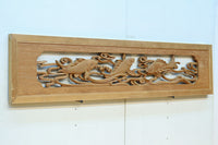 流氷と鯉を躍動感たっぷりに描いた欄間 EZ2600ab 在庫(a:1 b:1)枚