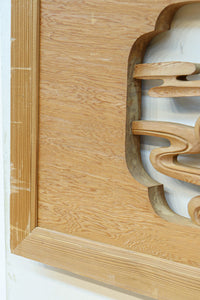 流氷と鯉を躍動感たっぷりに描いた欄間 EZ2600ab 在庫(a:1 b:1)枚