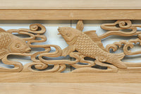 流氷と鯉を躍動感たっぷりに描いた欄間 EZ2600ab 在庫(a:1 b:1)枚