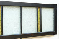 稀少アンバーガラスで華やかな印象を放つダイヤガラス入り欄間 EZ2602ab 在庫(a:1 b:1)枚