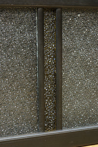 稀少アンバーガラスで華やかな印象を放つダイヤガラス入り欄間 EZ2602ab 在庫(a:1 b:1)枚