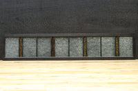 稀少アンバーガラスで華やかな印象を放つダイヤガラス入り欄間 EZ2602ab 在庫(a:1 b:1)枚